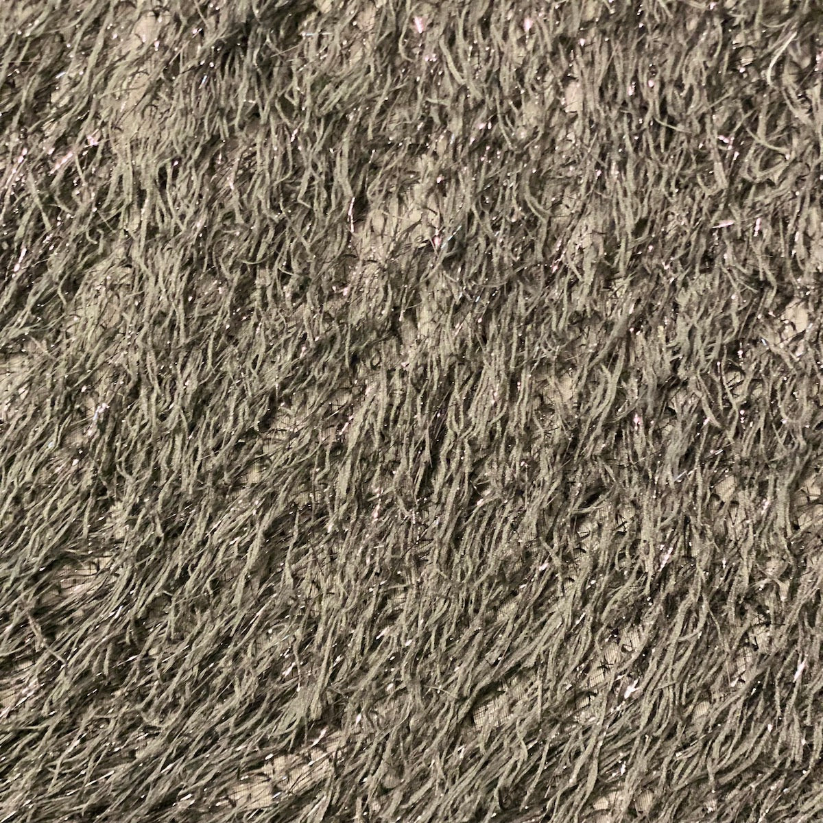 Metallic Faux Fur Tinsel Ostrich Feather Fabric - Prismatic Fiber Arts