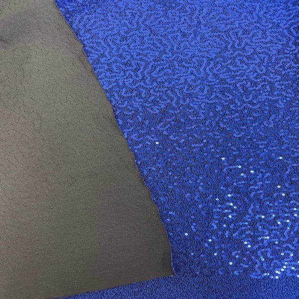 Metallic Lurex Embroidered Stretch Sequins Fabric - Prismatic Fiber Arts