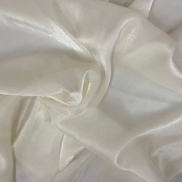 Crystalized Reflective Liquid Faux Silk Chiffon Fabric - Prismatic Fiber Arts