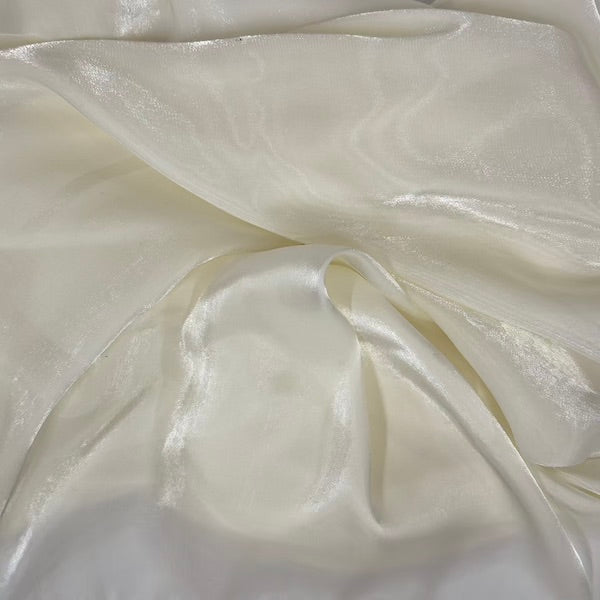 Crystalized Reflective Liquid Faux Silk Chiffon Fabric - Prismatic Fiber Arts