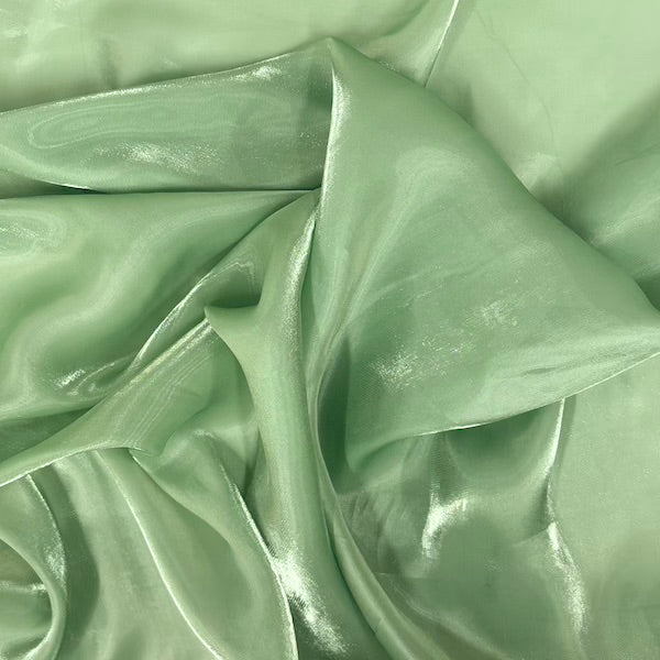 Crystalized Reflective Liquid Faux Silk Chiffon Fabric - Prismatic Fiber Arts
