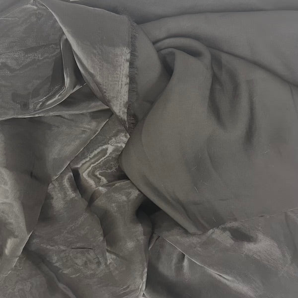 Crystalized Reflective Liquid Faux Silk Chiffon Fabric - Prismatic Fiber Arts