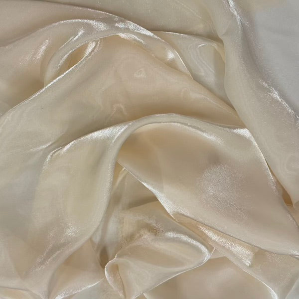Crystalized Reflective Liquid Faux Silk Chiffon Fabric - Prismatic Fiber Arts
