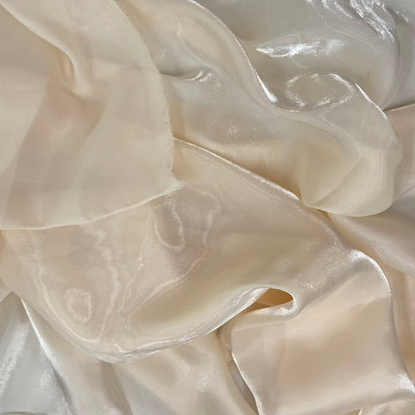 Crystalized Reflective Liquid Faux Silk Chiffon Fabric - Prismatic Fiber Arts