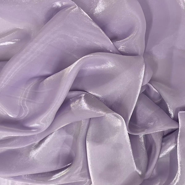 Crystalized Reflective Liquid Faux Silk Chiffon Fabric - Prismatic Fiber Arts