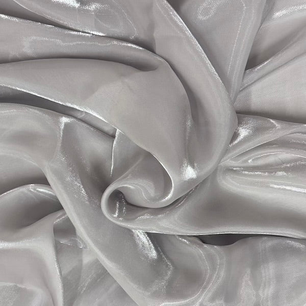 Crystalized Reflective Liquid Faux Silk Chiffon Fabric - Prismatic Fiber Arts