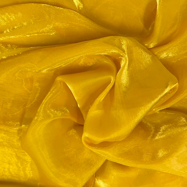 Crystalized Reflective Liquid Faux Silk Chiffon Fabric - Prismatic Fiber Arts