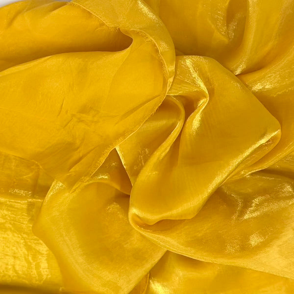 Crystalized Reflective Liquid Faux Silk Chiffon Fabric - Prismatic Fiber Arts
