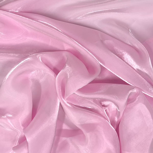 Crystalized Reflective Liquid Faux Silk Chiffon Fabric - Prismatic Fiber Arts