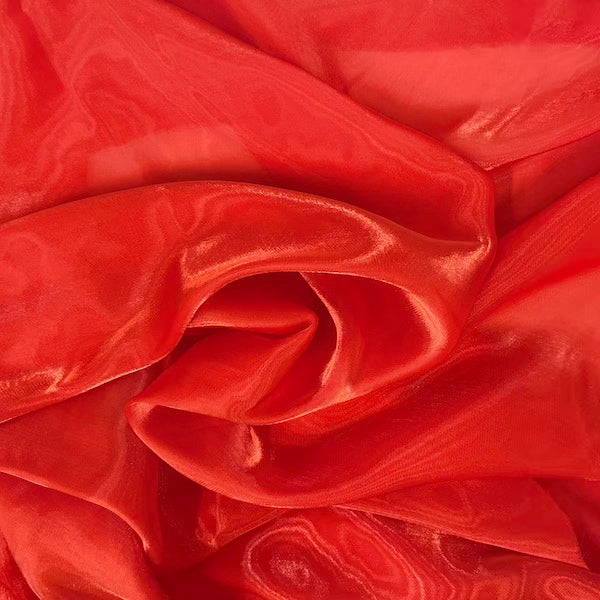 Crystalized Reflective Liquid Faux Silk Chiffon Fabric - Prismatic Fiber Arts