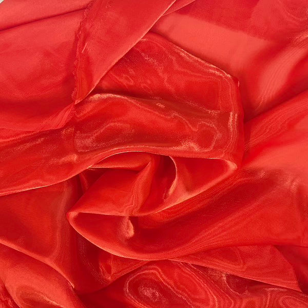 Crystalized Reflective Liquid Faux Silk Chiffon Fabric - Prismatic Fiber Arts