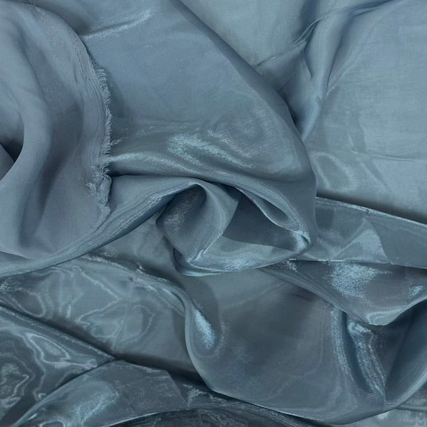 Crystalized Reflective Liquid Faux Silk Chiffon Fabric - Prismatic Fiber Arts