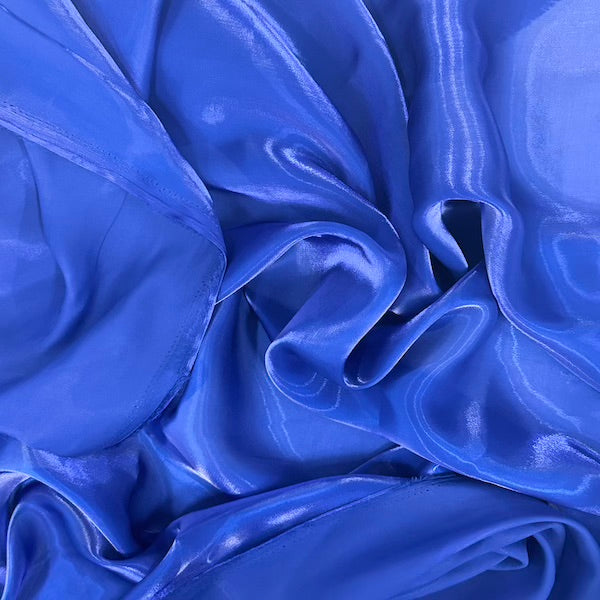 Crystalized Reflective Liquid Faux Silk Chiffon Fabric - Prismatic Fiber Arts