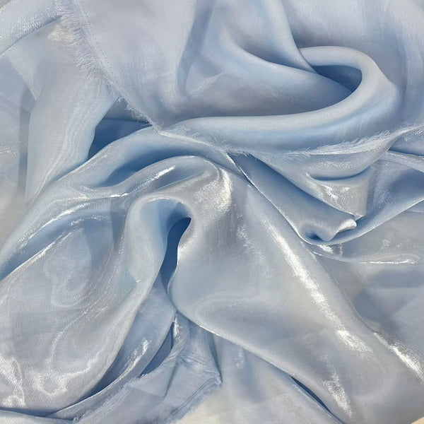 Crystalized Reflective Liquid Faux Silk Chiffon Fabric - Prismatic Fiber Arts
