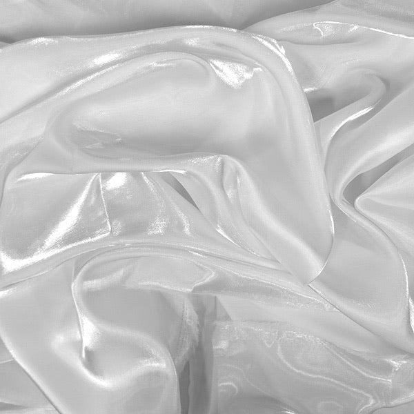 Crystalized Reflective Liquid Faux Silk Chiffon Fabric - Prismatic Fiber Arts