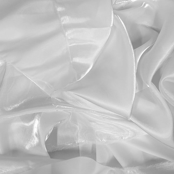 Crystalized Reflective Liquid Faux Silk Chiffon Fabric - Prismatic Fiber Arts
