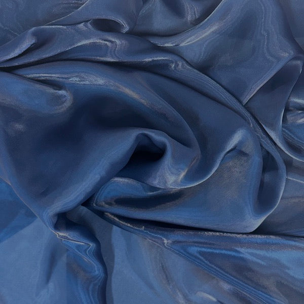 Crystalized Reflective Liquid Faux Silk Chiffon Fabric - Prismatic Fiber Arts