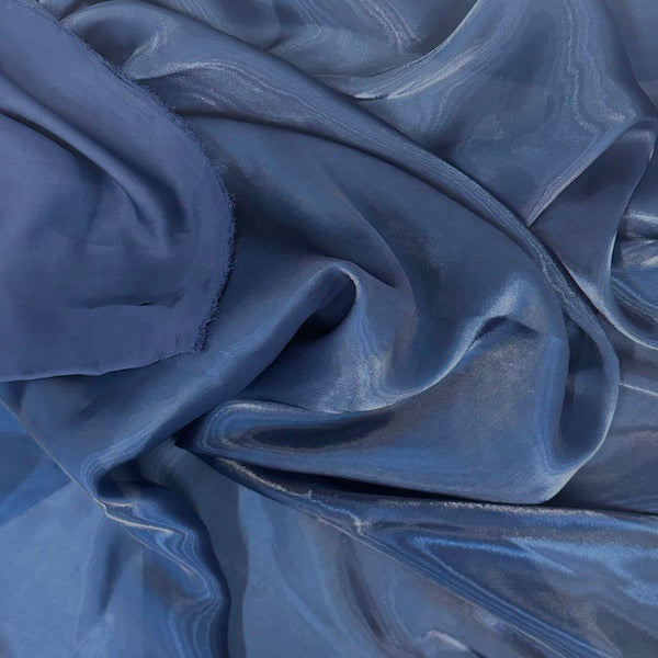Crystalized Reflective Liquid Faux Silk Chiffon Fabric - Prismatic Fiber Arts