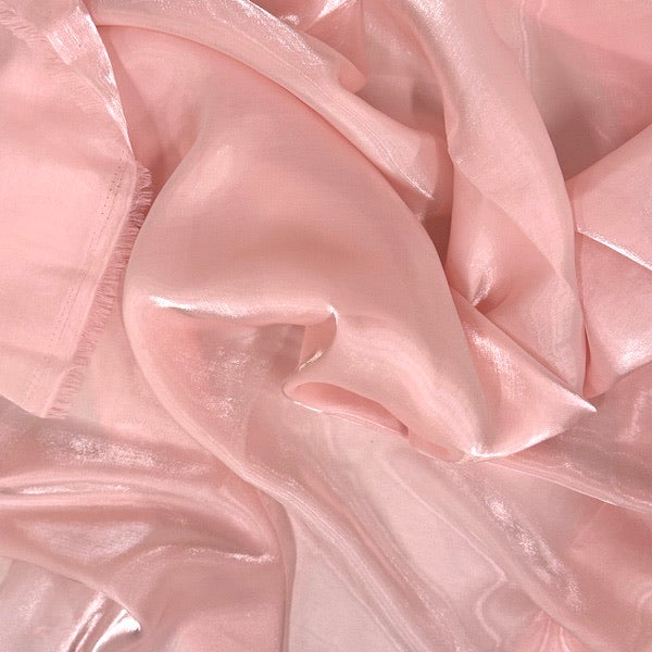 Crystalized Reflective Liquid Faux Silk Chiffon Fabric - Prismatic Fiber Arts