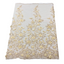 3D Embroidered Satin Floral Pearl Lace Fabric - Prismatic Fiber Arts