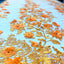 3D Embroidered Satin Floral Pearl Lace Fabric - Prismatic Fiber Arts