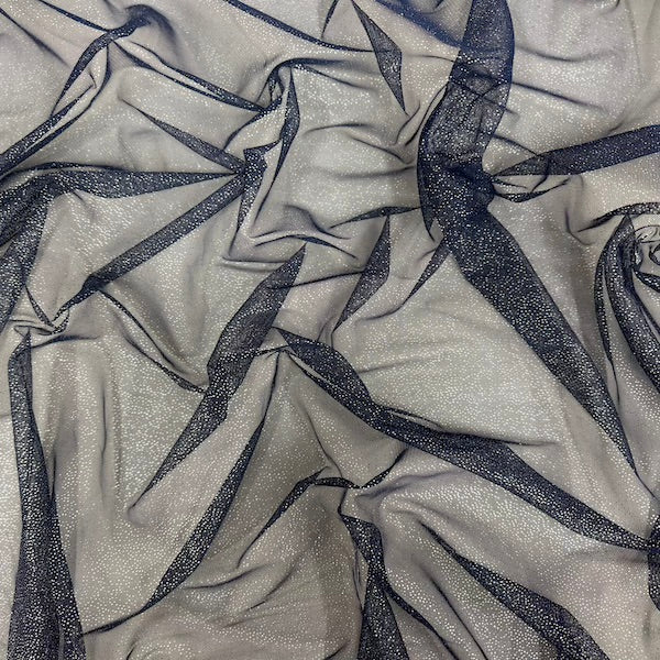 Metallic Foil Dotted Mesh Fabric - Prismatic Fiber Arts