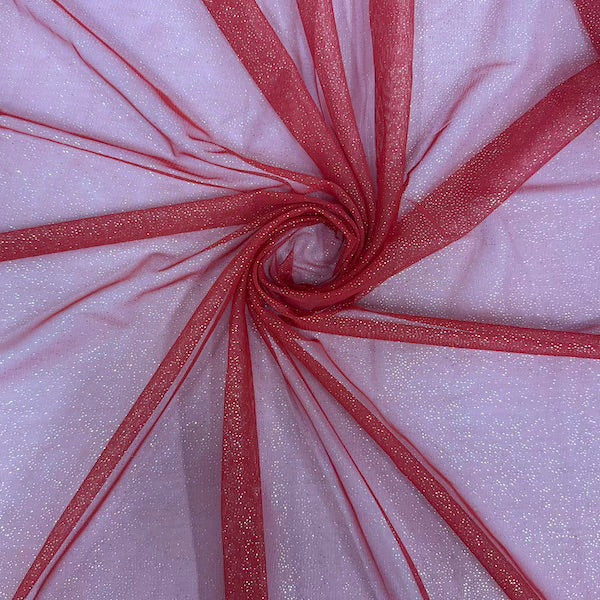 Metallic Foil Dotted Mesh Fabric - Prismatic Fiber Arts