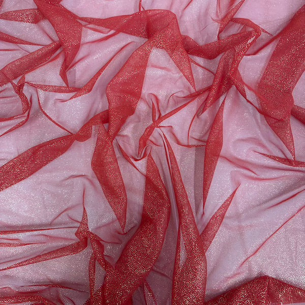 Metallic Foil Dotted Mesh Fabric - Prismatic Fiber Arts