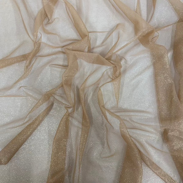 Metallic Foil Dotted Mesh Fabric - Prismatic Fiber Arts