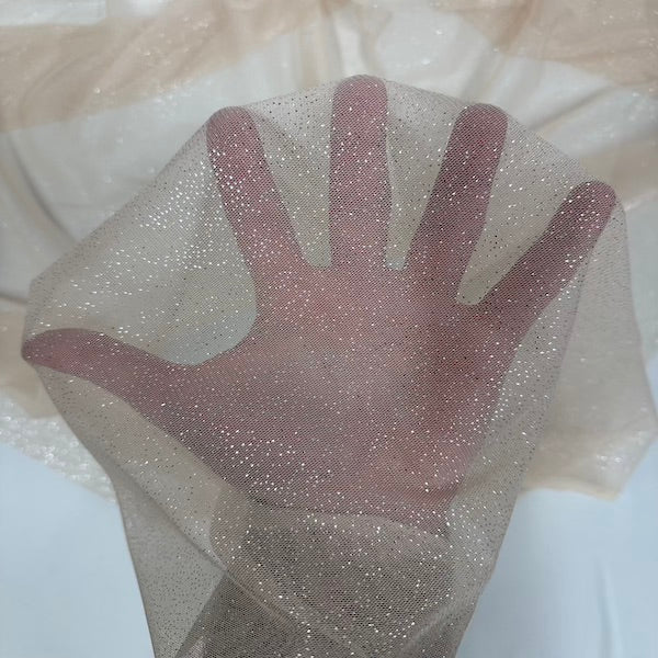Metallic Foil Dotted Mesh Fabric - Prismatic Fiber Arts