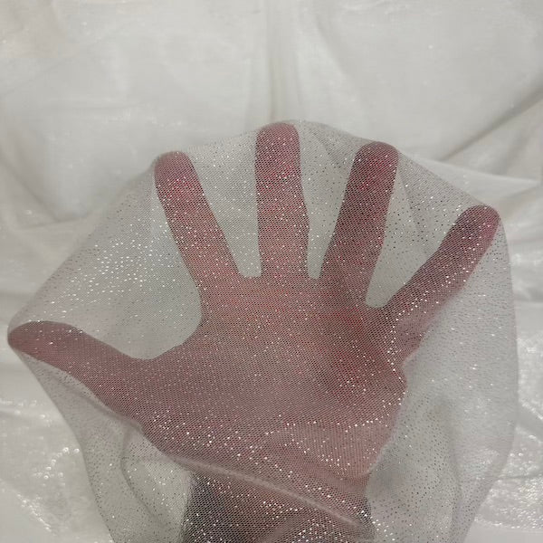 Metallic Foil Dotted Mesh Fabric - Prismatic Fiber Arts