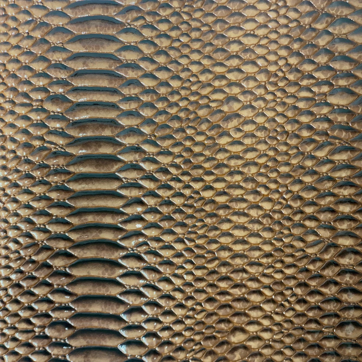 Culebra Patent 3D Embossed Snake Skin Vinyl Fabric - Prismatic Fiber Arts