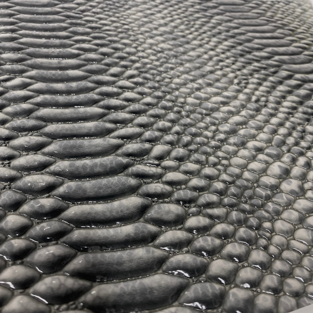 Culebra Patent 3D Embossed Snake Skin Vinyl Fabric - Prismatic Fiber Arts