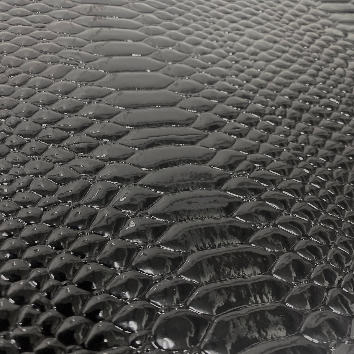 Culebra Patent 3D Embossed Snake Skin Vinyl Fabric - Prismatic Fiber Arts
