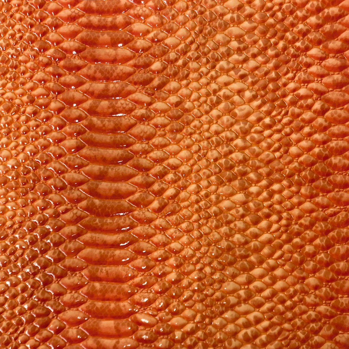 Culebra Patent 3D Embossed Snake Skin Vinyl Fabric - Prismatic Fiber Arts