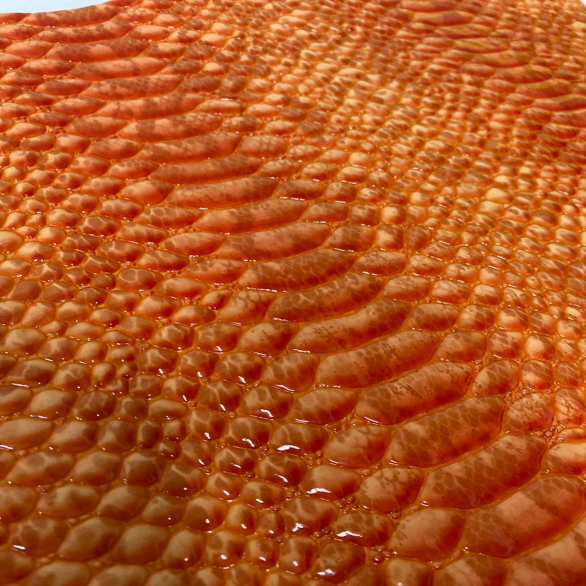 Culebra Patent 3D Embossed Snake Skin Vinyl Fabric - Prismatic Fiber Arts