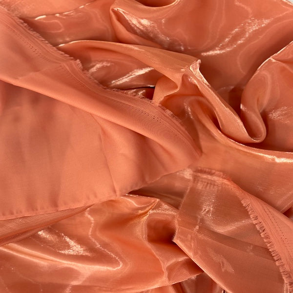 Crystalized Reflective Liquid Faux Silk Chiffon Fabric - Prismatic Fiber Arts