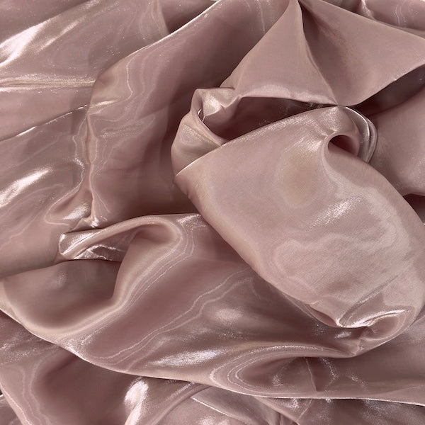 Crystalized Reflective Liquid Faux Silk Chiffon Fabric - Prismatic Fiber Arts