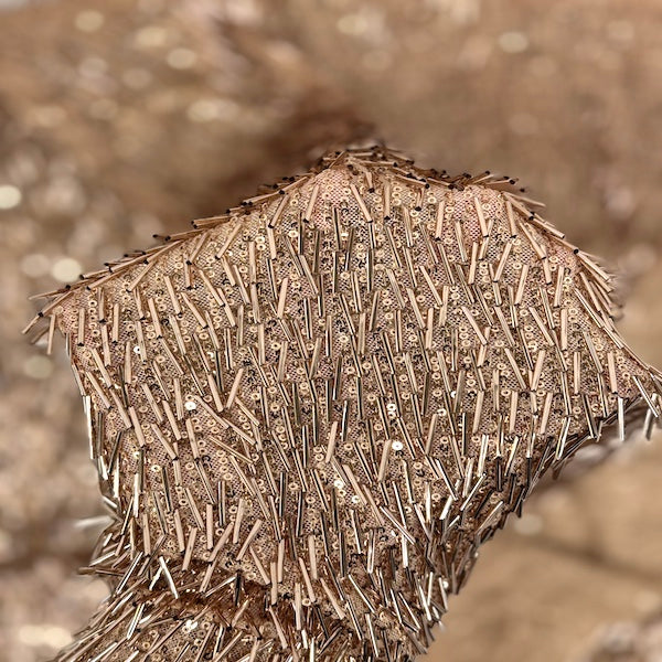 French Fringe Stretch Sequins Fabric - Prismatic Fiber Arts