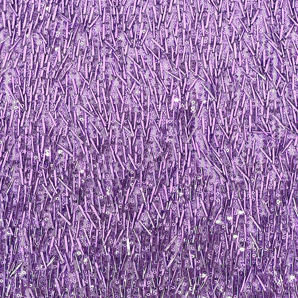 French Fringe Stretch Sequins Fabric - Prismatic Fiber Arts