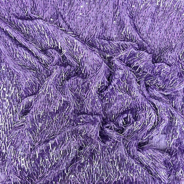 French Fringe Stretch Sequins Fabric - Prismatic Fiber Arts