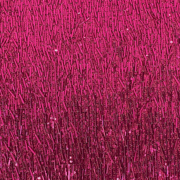 French Fringe Stretch Sequins Fabric - Prismatic Fiber Arts