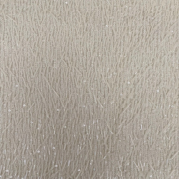 French Fringe Stretch Sequins Fabric - Prismatic Fiber Arts