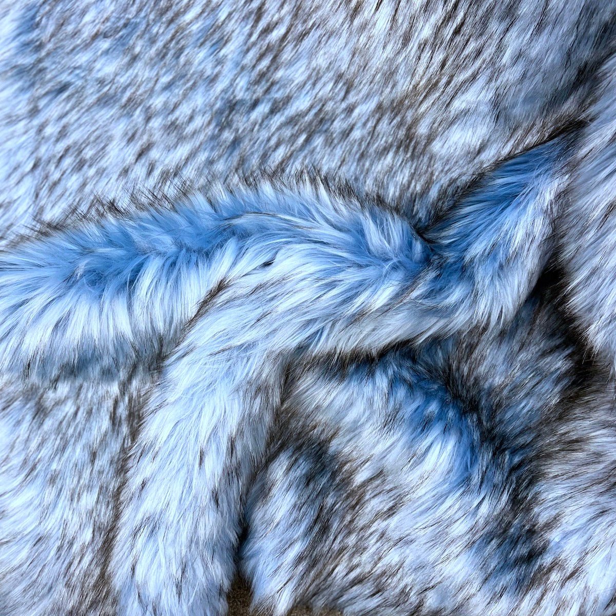 Husky Print Long Pile Shaggy Faux Fur Fabric - Prismatic Fiber Arts