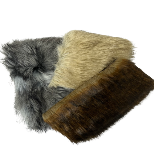 Wolf Faux Fur Fabric - Prismatic Fiber Arts