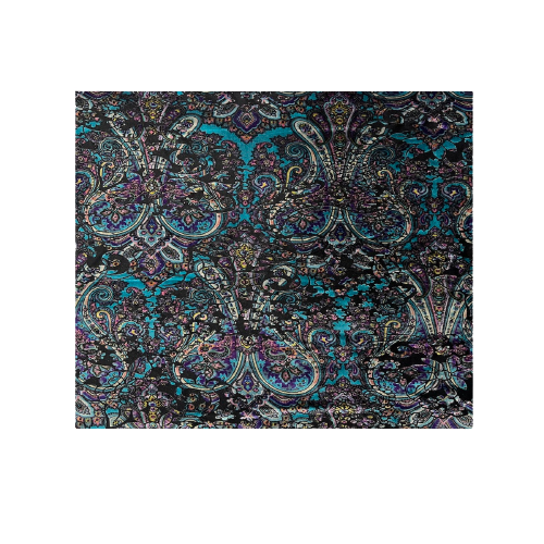 Sur Multicolor Burnout Stretch Velvet Fabric - Prismatic Fiber Arts