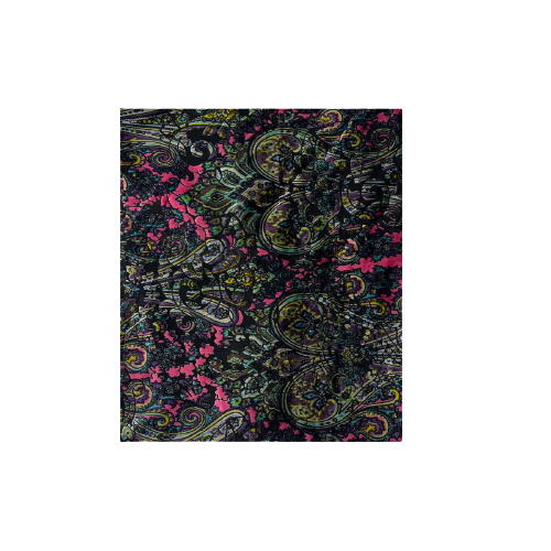 Sur Multicolor Burnout Stretch Velvet Fabric - Prismatic Fiber Arts