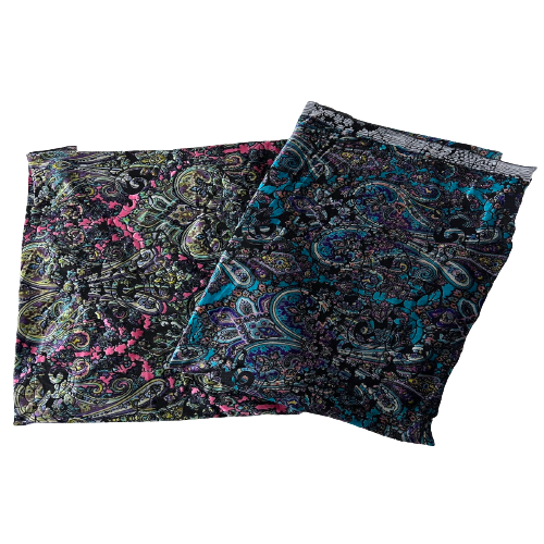 Sur Multicolor Burnout Stretch Velvet Fabric - Prismatic Fiber Arts