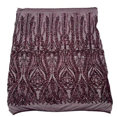 Anault Damask Stretch Sequins Fabric - Prismatic Fiber Arts