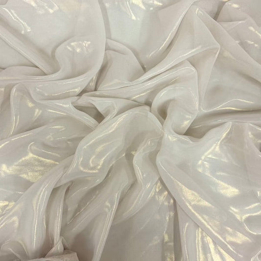Metallic Liquid Reflective Foil Chiffon Fabric